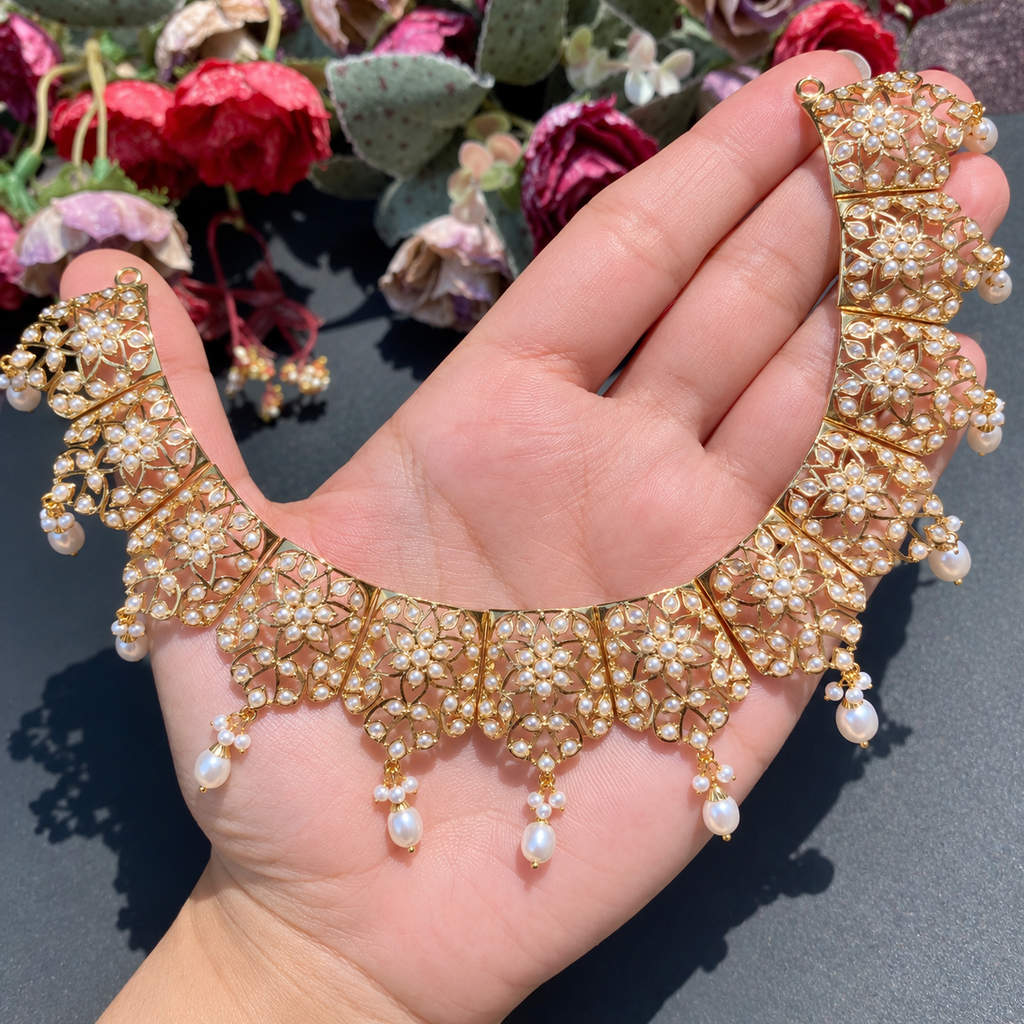 Gul-e-Mahar Pearl Choker Set
