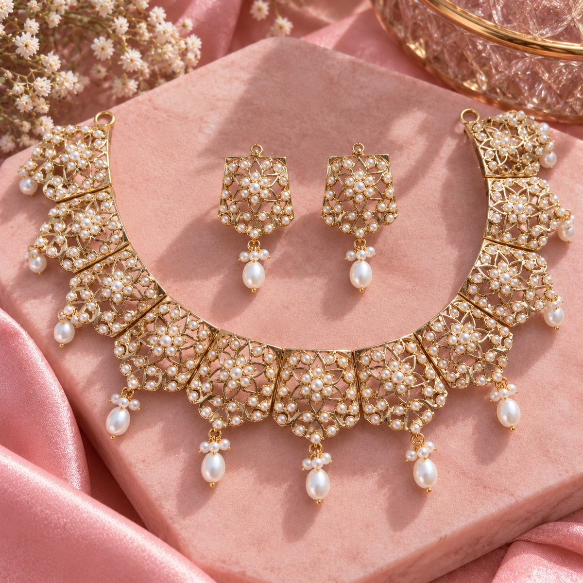 Gul-e-Mahar Pearl Choker Set